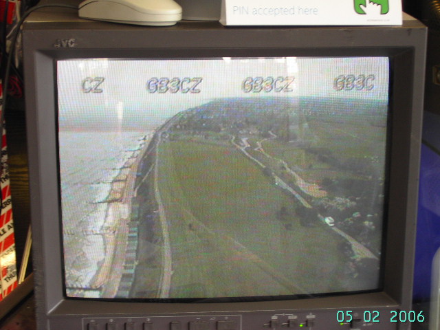 Screen shot from GB3CZ Amateur Radio TV Repeater
